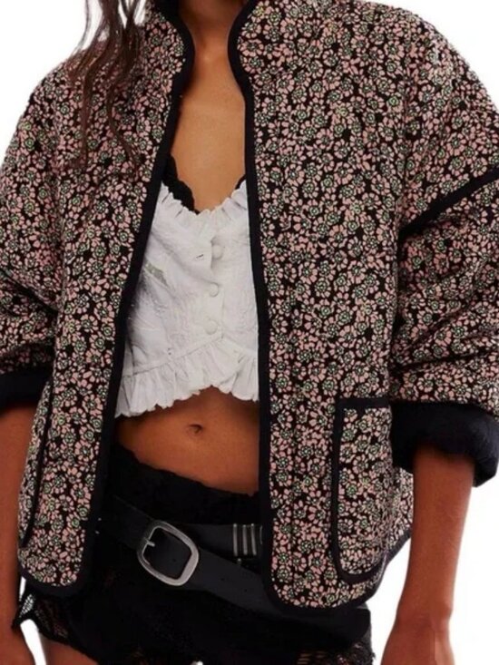 Free People Jackets & Blazers - Free People Chloe Floral Jacket NWT sz L - shipping incl